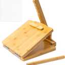 2025 Upgraded Wooden Tortilla Press 10 Inches Large Wood Tortilla Press Maker, with Rolling Pin & 50 Pcs Parchment Paper, for Homemade Tortillera, Roti, Chapati, Taco, Pataconera, Burritos (Square)