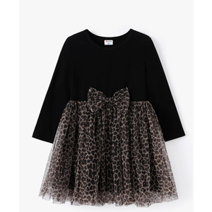 PATPAT Toddler Girl Tulle Dress Long Sleeve Flower Girl Dress Princess Party Dress Wedding Guest Outfits 18-24M