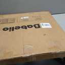 Babelio 29.7-46.5" No Bottom Bar Baby/Dog Gate for Stairs, House and Doorways, Auto Close Safety Pet Gates with Large Walk Thru Door, Hardware Mount, White