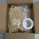 24Pcs Christmas Bows 5 x 7 Inch Velvet Bows for Christmas Tree 3/8 Inch Wide Christmas Tree Bows Vintage Velvet Ribbon (Khaki)