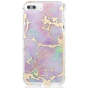 JIAXIUFEN Compatible with iPhone SE 2022 Case,iPhone SE 2020 Case, Gold Glitter Marble Desgin Slim Shockproof Flexible Soft Silicone Cover Phone Case for iPhone 6 6s 7 8 Dark Blue