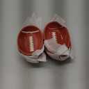 6 Pack Football Bowls Ceramic Football Shaped Dip Bowl 3.15 Inch Small Serving Tray Appetizer Serving Dishes for Tailgate Dinner Sport Event Chip and Dip Sports Game Birthday Party Decoration