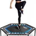 Yes4All Rebounder Trampoline for Adults, 48-Inch, 350 LBS Stable & Silent Exercise Trampoline for Rebounding, Jumping Cardio (Without handle)