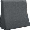 Vekkia Lumbar Support Pillow for Recliner - Couch Back Support Pillow for Lower Back Pain Relief, Lumbar Cushion for Sofa, Accent Chair & Armchair, Recliner Cushions for Elderly, Washable Cover (Gray)