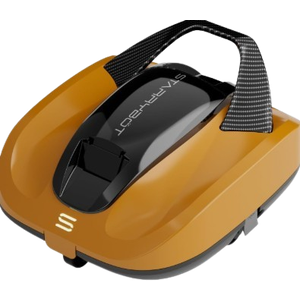 Starrybot Cordless Robotic Pool Cleaner, Portable Swimming Robotic Pool Vacuum Self-Parking Technology, Ideal for Above-Ground Pools ;Yellow