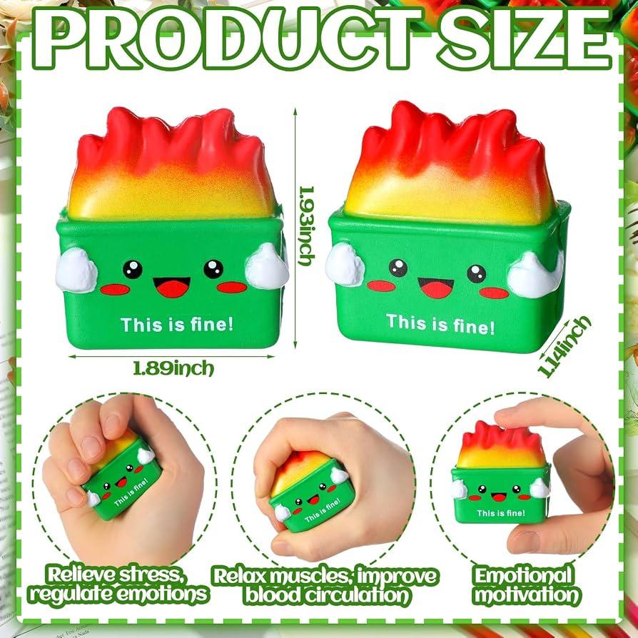 Mini Dumpster Sensory Toys Anxiety Fidget Toy, Green