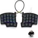 YIVU wired split mechanical keyboard 40% layout 3*5 orthogonal layout PBT keycaps ergonomic Support QMK/VIAL key remapping Hotswappable RGB gaming keyboard Prelubricated linear switches Smooth feel