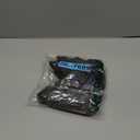 OYOANGLE Women's 3 Pack Front Closure Bras and Low Rise Thongs Set No Show Bra Underwear Sets (Medium, Black and Grey)