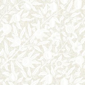 VEELIKE Vintage Cream Floral Wallpaper Peel and Stick Boho Neutral Fruit Wallpaper for Bedroom Kitchen 17.7''x118'' Self Adhesive Removable Botanical Wallpaper Beige Contact Paper for Cabinets Drawers