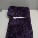 3 Pieces Luxury Bathroom Rug Set with U-Shaped Toilet Rug, Non-Slip Rubber Bottom, Thick Microfiber Fluffy Plush, Water Absorption, Quick Dry, Ultra Soft, Bath Mats for Bathroom, Tub(Purple)