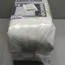 White Tarp 20x40 Feet, 10 Mil Thick Waterproof Poly Tarps Cover UV Resistant, Rip & Tear Proof with Metal Grommets Every 20 Inches