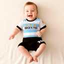 Cnins Toddlers Soccer Jersey for Baby Boys #10 Argentina Football Baby Shirt Romper for Infant Girls (CN-ATR,18-24M)