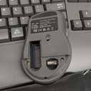 Wireless Keyboard and Mouse Combo,2.4G Full Size Wave Keys Ergonomic Keyboard with Wrist Rest for Natural Typing, 3 DPI Adjustable Ergonomic Silent Mouse for Computer/Laptop/Windows/Mac (Gray)