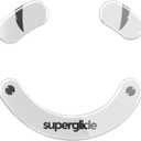 Superglide Glass Mouse Skates - Super Smooth Glide, Polished Round Edge, Super Fast Gaming Mouse Feet with Durable Sole for Razer Deathadder v3 Pro (Type-S, White)