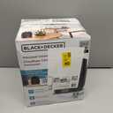 BLACK+DECKER Personal Ceramic Heater, Space Heater for Office Desk, Home Office & Personal Use Desk, 2 Heat & Fan Only Settings, Adjustable Thermostat, BHDC201, Black