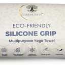 Multipurpose Mat Towel 26.5" x 72" - Christian Faith-Based Fitness Towel with Non-Slip Silicone Grip, Quick Drying & Sweat Absorbent for Yoga, Pilates, Gym, Picnic & Outdoor Activities, Mountain