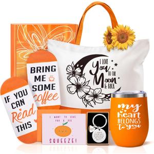 2 x Gifts for Wife Girlfriend, Valentines Mothers Day Christmas Birthday Gifts for Her Wife Girlfriend from Husband Boyfriend, I Love You Miss You Thank You Gift Basket