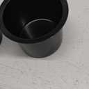 SEETOOOGAMES Jumbo Aluminum Drop-in Poker Table Cup Holder Insert (Pack of 2) (Black)