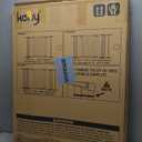 keny 36" Extra Tall Baby Gate for Doorways, Fits Openings 29.7" to 46" Wide, Auto Close Pressured Mounted Dog Gate for Stairs, No Drilling Easy Install Pet Gate, Black