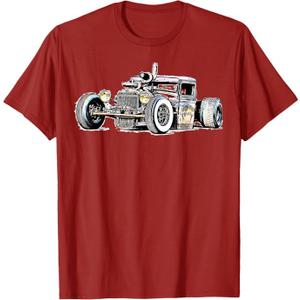 Rust Bucket Outline Rat Rod Hot Rod Diesel T-Shirt L