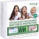Waterproof Mattress Protector Twin Size, Skin Friendly and Breathable Twin Mattress Cover for Kids, Viscose Made from Bamboo Jersey Mattress Pad with 14" Deep Pocket