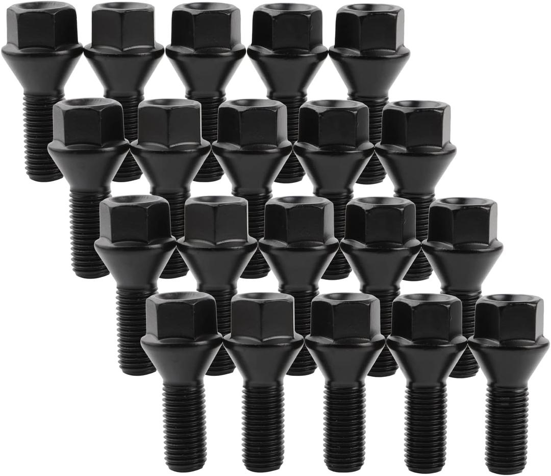 12mm x 1.5 Wheel Lug Bolt OE Factory Lug Stud 36136781150 Compatible with BMW E46 E90 E39 E60 E53 325i OE# 610574, Pack of 20