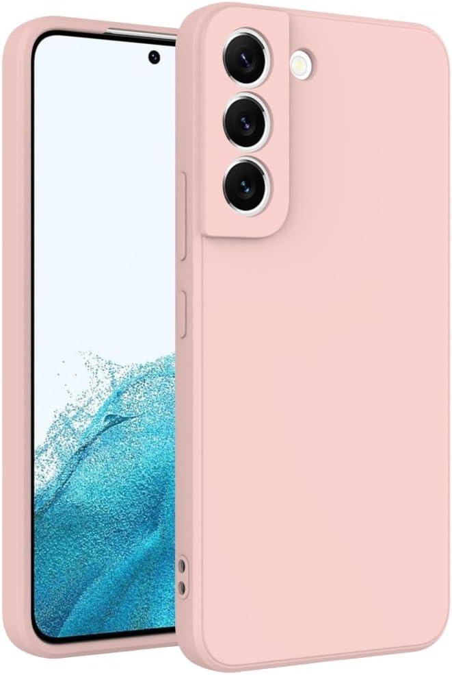 for Samsung Galaxy S22 Case Pink, Scratch Resistant with Soft Touch, Slim Thin Phone Cover for Samsung Galaxy S22