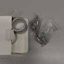 1.25" Flag Pole Rings, Aluminum Alloy Flagpole Rings 360 Rotating Anti Wrap Flag Mounting Ring, Spinning Flag Pole Clips with Carabiner for 1.02-1.25 Inch Diameter- Pack of 4 (Matte Silver)