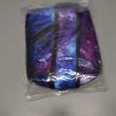 Galaxy Crossbody Sling Bags for Women Men Blue and Purple Galaxy with a Planet and a Moon Space Background Travel Sling Backpack Casual Shoulder Bag Universe Theme Gym Sports Hiking Daypack