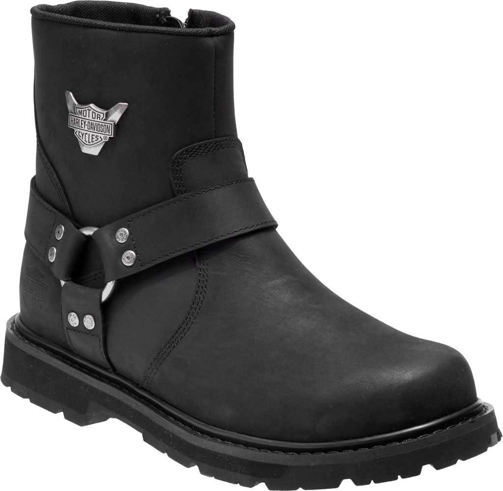 Harley-Davidson Men's Rambert Leather Motorcycle Casual Harness Boot (8, Black)
