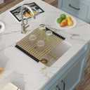 15"x18" Undermount White Bar Prep Sink Granite Composite