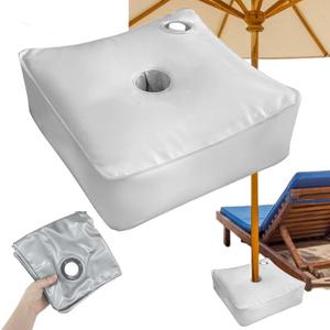 2PCS Umbrella Base Weight Water Bag, Outdoor Large Square Cantilever Umbrella Base Portable Heavy Duty Water Weight Bag Up to 50 lbs for Outdoor Patio Parasol Umbrella Stand Cantilever Base