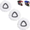 2 x Mop Replace Head, Spin Mop Replacement Head Easywring 1-Tank System, Easy Cleaning, Microfiber, Machine Washable (3 Pack)