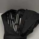 MOON LENCE Portable Camping Chair Plus, Larger & Roomier, Compact and Lightweight Still, Folding Chair for Backpacking & Hiking, 330Lbs Capacity (Black)