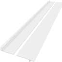 Silicone Stove Counter Gap Cover (2 Pack),Easy Clean Heat Resistant Wide & Long Kitchen Stove Gap Filler,Seals Spills Between Counters, Oven, Stovetops, Washing Machines, Washer, Dryer(25in, White)