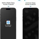 Mothca Matte Glass Screen Protector for iPhone 16 Pro Max (6.9 inch) Anti-Glare & Anti-Fingerprint Tempered Glass Clear Film(Not Privacy), [Easy Installation Frame] Case Friendly, Bubble Free - Smooth as Silk