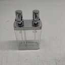Kitchen Details Dual Pump Soap & Lotion Dispenser | Bathroom and Kitchen Sink | Countertop | Compact Design | Clear