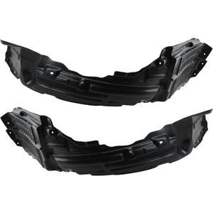 TRQ Front Inner Fender Liner Set Compatible with 2008-2015 Mitsubishi Lancer MI1248123 MI1249123