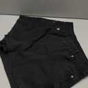 Sidefeel Skorts for Woman High Waisted Jean Skort Wrap Stretchy Asymmetrical Skorts (12, Black)