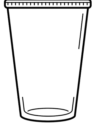 4 pack Blue cups with stars