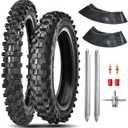 Dirt Bike Rear 90/100-16 3.25/3.50-16 Front 70/100-19 2.75/3.00-19 Tire and Inner Tube for 150cc KX100 KLX140 TTR125 CRF150 XR100 RM85L RM100 Baja DR125 Pit Bike Off Road Motocross Motorcycle