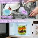 Juome Salad Pod with Dressing Container - Leakproof Salad Container for Lunch with Lid & Spoon, Reusable Salad Jar for Meal Prep & Food Storage, Suitable for Home, Outdoor Travel (Purple)