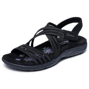 Skechers Women Reggae Slim - Sunnyside 2.0 Black/Black, 9.5 Medium