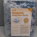 LOOBANI Washable Pee Pads for Dogs, 2 Pack Super Absorbent Reusable Puppy Pads Leakproof Dog Traning Pads, Waterproof Non-Slip Whelping Pad for Floor, Playpen, Crate, Couch-31 x36 (Blue)