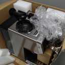 AMZCHEF Espresso Machine With Grinder, 190-201 Temp Control Coffee machine with 44 Grind Setting, Milk Frother, Touch Screen, Cold Brew, Sliver