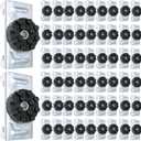 100-Pack Soundproofing Clips, Sound Isolation Clips for Walls and Ceilings, Decoupling Resilient Channel Clips for 7/8" Hat Channel, Noise Reduction for Recording Studio Home Office Apartment