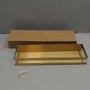 Lallisa 2 Pieces Stainless Steel Shelf Bathroom Shower Floating Shelves Wall Mounted Shower Caddy Basket Shelf Storage Organizer Shelves for Bathroom, Kitchen, Living Room (15.75 Inch/ 40 cm,Gold)