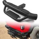 MONOKING Heavy Duty Hitch Step with 28" Wide Bumper Guard, 400 lbs Capacity Truck Step for SUV, Truck, RV, Vehicle - Fits 2" Receiver, Non-Slip Pads, Rust-Resistant Steel