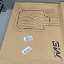 3W Floor Mats for BMW X7 7 Seats 2019-2025 2026, TPE All Weather Black