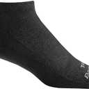 T4037 No Show Lightweight Tactical Sock No Cushion (Small, Black)